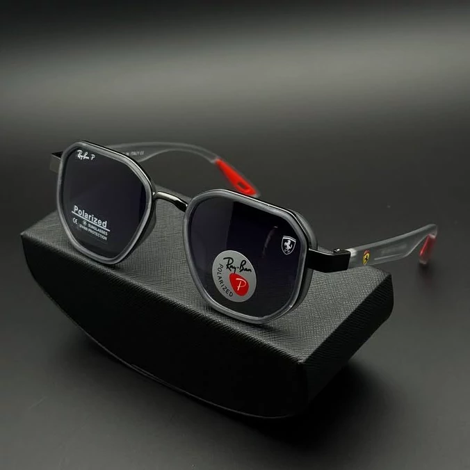 عینک آفتابی مردانه مارک ریبن فراری تک پل بغل دار